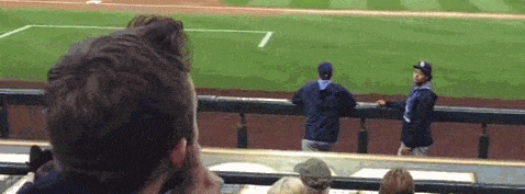 A gay baseball fan blowing Chris Archer a kiss. 