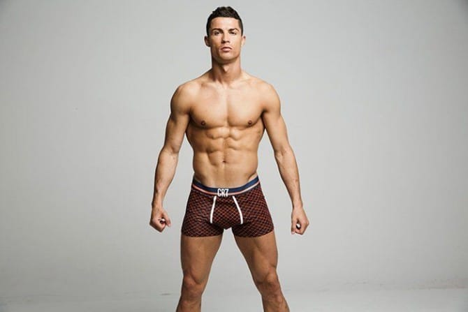 Cristiano in his underwear