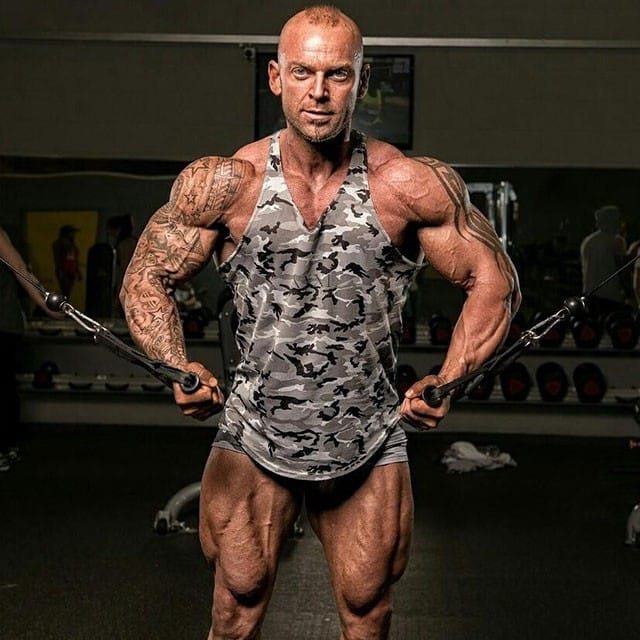 This is a photo of bodybuilder Dean Thomas. 