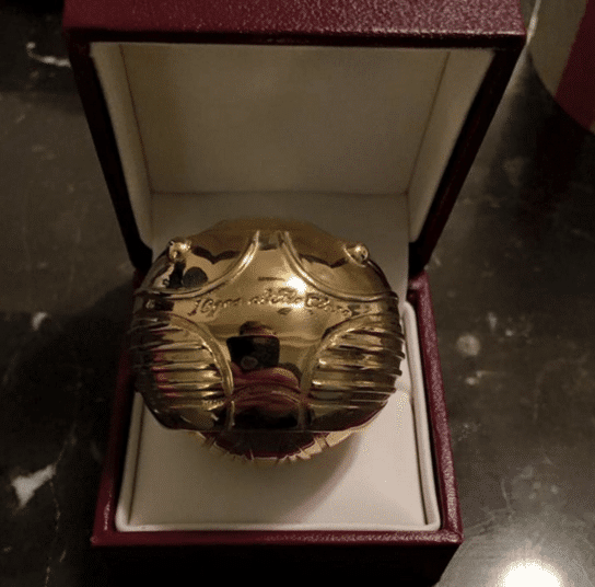 Golden Snitch ring box